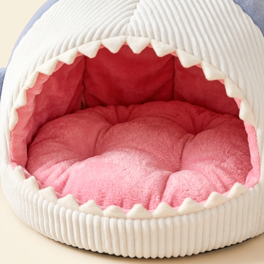 Shark Pet Bed pink interior detail