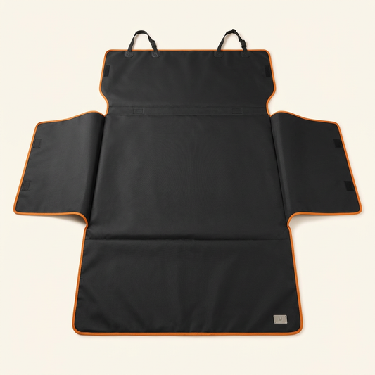 Waterproof SUV Trunk Liner hero flat-lay on cream background
