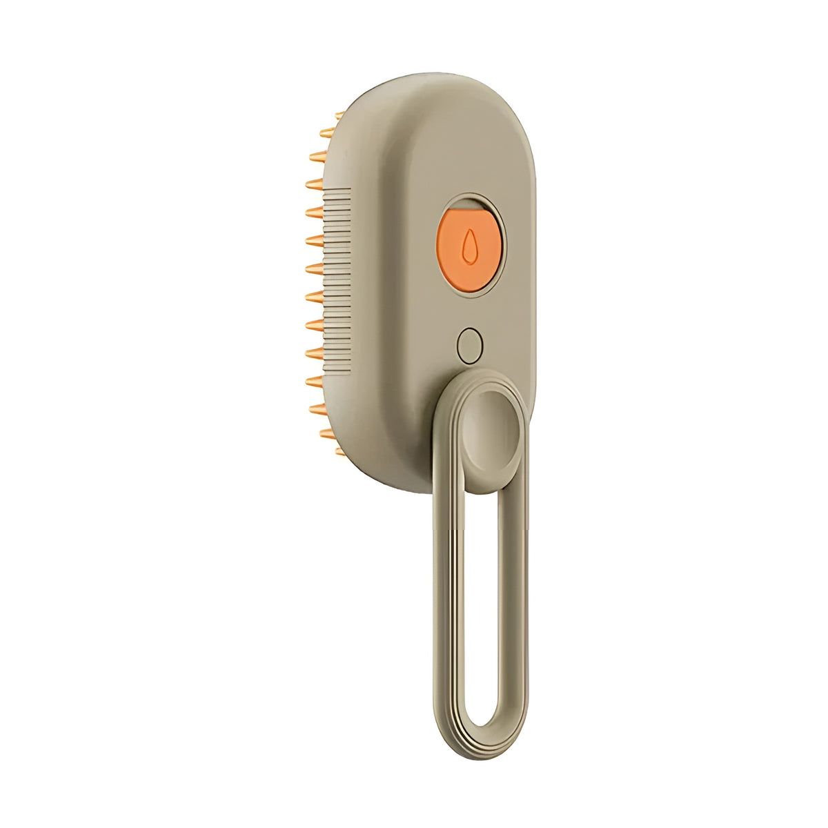 Pet steam brush with loop handle